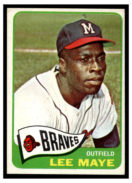 1965 Topps Lee Maye #407 Low Grade - Creases front of card