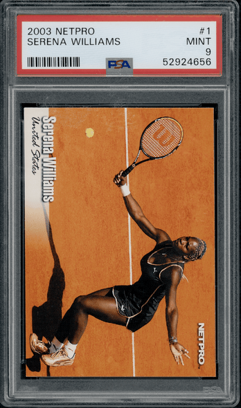 2003 Netpro Serena Williams #1 PSA 9 front of card