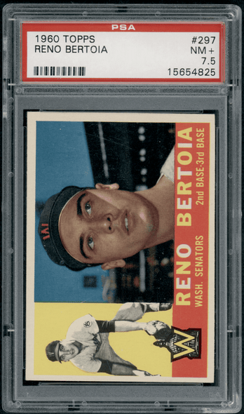 1960 Topps Reno Bertoia #297 PSA 7.5 front of card