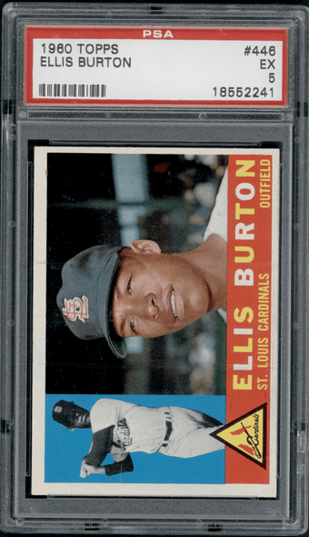 1960 Topps Ellis Burton #446 PSA 5 front of card