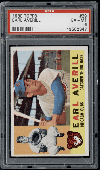 1960 Topps Earl Averill #39 PSA 6 front of card