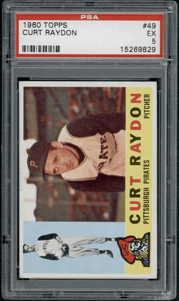 1960 Topps Curt Raydon #49 PSA 5 front of card