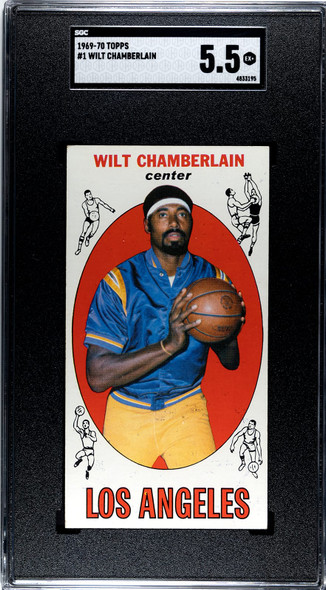 1969 Topps Wilt Chamberlain #1 SGC 5.5 front of card