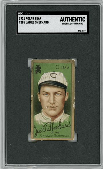 1911 T205 James Sheckard Polar Bear SGC A front of card