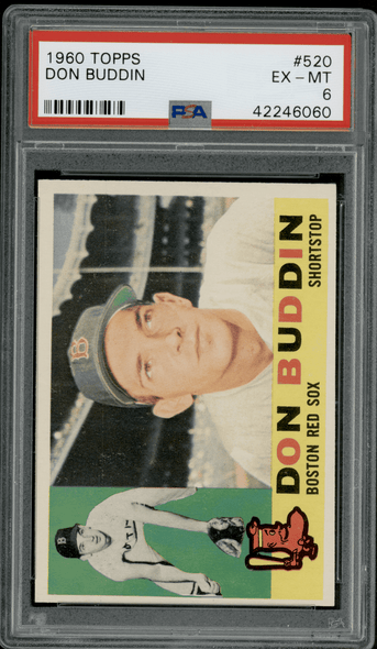 1960 Topps Don Buddin #520 PSA 6 front of card