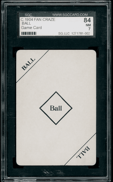 1904 Fan Craze Ball SGC 7 front of card