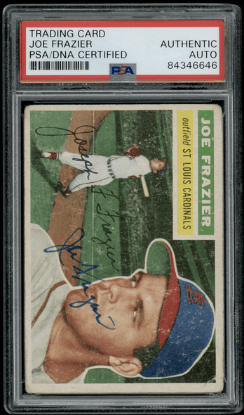 1956 Topps Joe Frazier #141 PSA Authentic Auto front of card