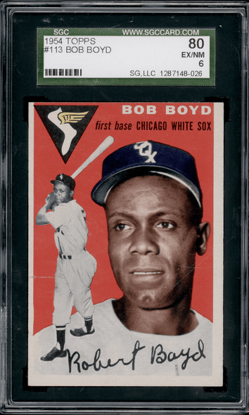 1954 Topps Bob Boyd #113 SGC 6 front of card
