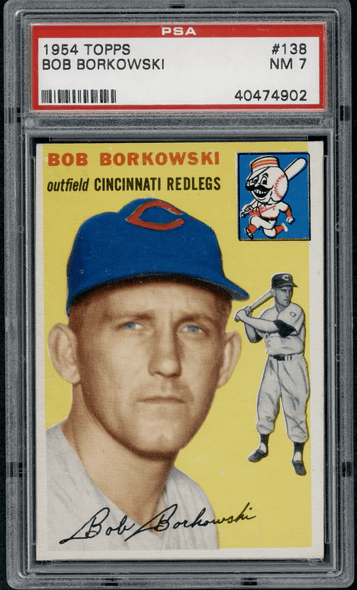 1954 Topps Bob Borkowski #138 PSA 7 front of card