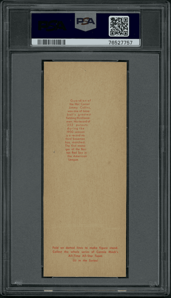 1951 Topps James Collins Connie Mack's All-Time All-Star Team PSA 5 back of card
