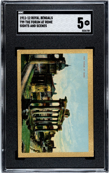 1911 T99 The Forum at Rome Royal Bengals Cigars Sights and Scenes SGC 5 front of card