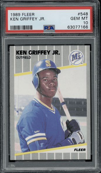 1989 Fleer Ken Griffey Jr. #548 PSA 10 #2 front of card
