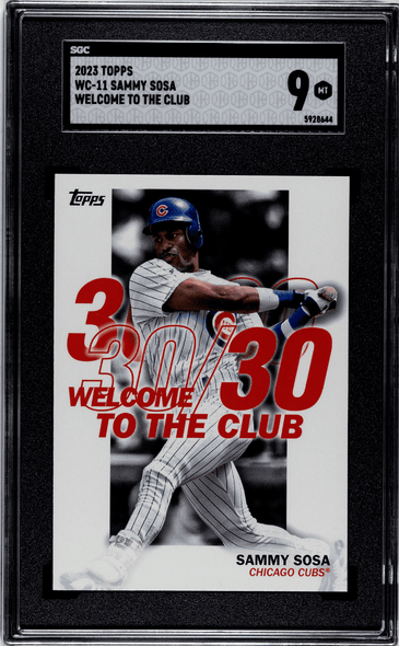 2023 Topps Sammy Sosa #WC-11 Welcome to the Club SGC 9 front of card