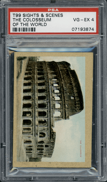 1911-12 T99 The Colosseum Pan Handle Scrap Sights and Scenes PSA 4 front of card