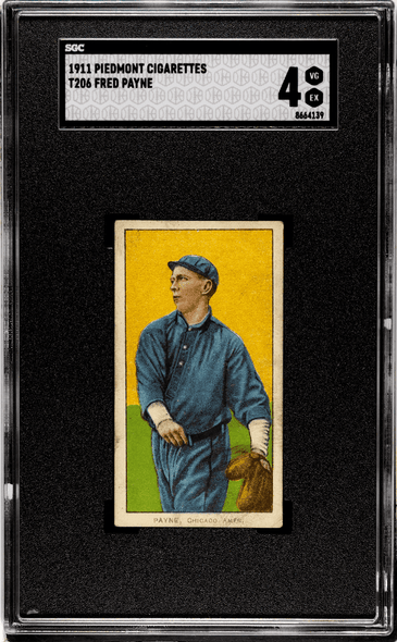 1910 T206 Fred Payne Piedmont 350 SGC 4 front of card