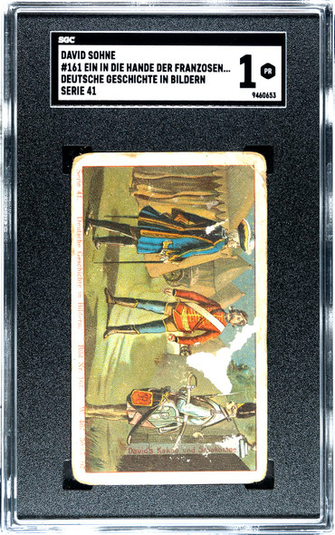 1890s David Sohne Ein In Die Hande Der Franzosen #161 Serie 41 SGC 1 front of card