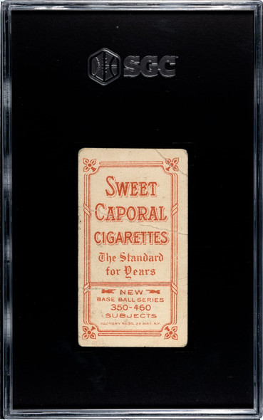 1911 T206 Fred Payne Sweet Caporal 350-460 SGC 1 back of card
