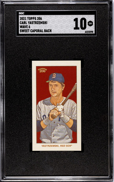 2021 Topps 206 Carl Yastrzemski Wave 6 SGC 10 front of card