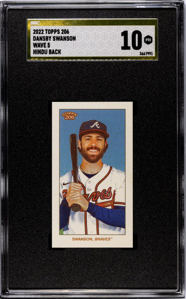 2022 Topps 206 Dansby Swanson Wave 5 SGC 10 Pristine front of card