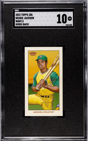 2022 Topps 206 Reggie Jackson Wave 5 SGC 10 front of card