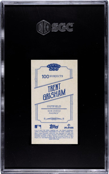 2022 Topps 206 Trent Grisham Wave 5 SGC 10 back of card