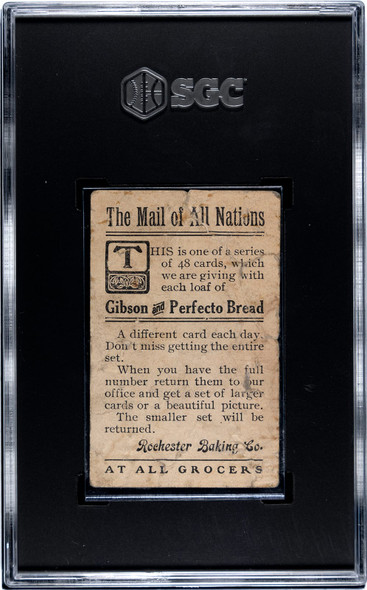 1911 Rochester Baking Co. Austria, Tyrol The Mail of All Nations SGC 1 back of card