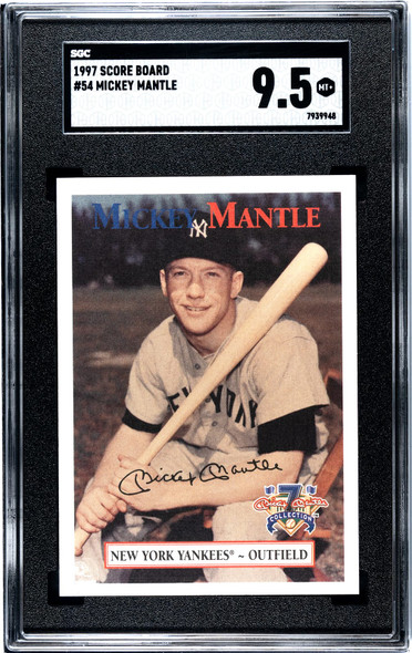 1997 Score Board Mickey Mantle #54 SGC 9.5 front of card