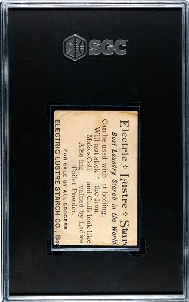 1890 H600 Electric Lustre Starch Abraham Lincoln U.S. Presidents SGC Authentic back of card
