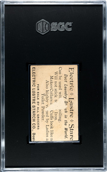 1890 H600 Electric Lustre Starch Franklin Pierce U.S. Presidents SGC Authentic back of card