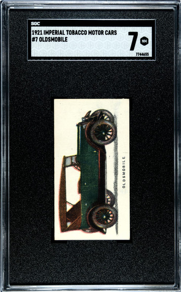 1921 Imperial Tobacco Co. Oldsmobile #7 Motor Cars SGC 7 front of card