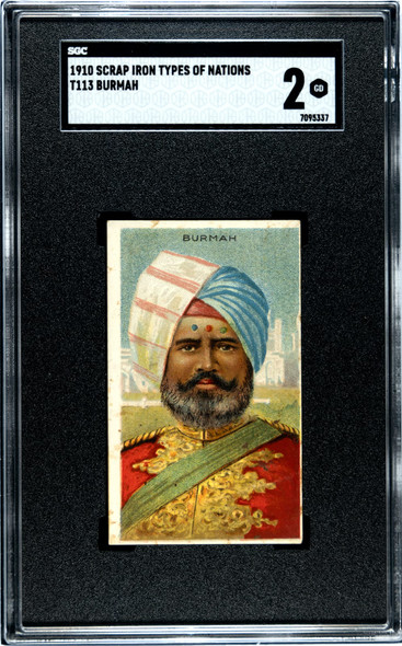 1910 T113 Types of All Nations Burmah Types of Nations SGC 2 front of card