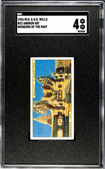 1926 W.D. & H.O. Wills Angkor Vat #22 Wonders of the Past SGC 4 front of card