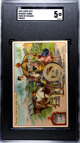 1898 Liebig Meat Extract Yucatan Mexican Wagon Modes of Transport SGC 4.5 front of card