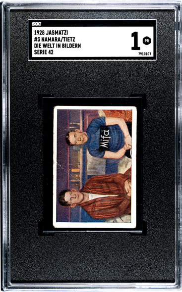 1928 Jasmatzi Namara and Tietz #3 Die Welt in Bildern Serie 42 SGC 1 front of card