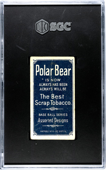 1909 T206 Ed Willett Polar Bear SGC 1 back of card