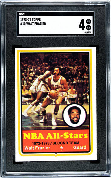 1973-74 Topps Basketball Walt Frazier #10 SGC 4 front of card