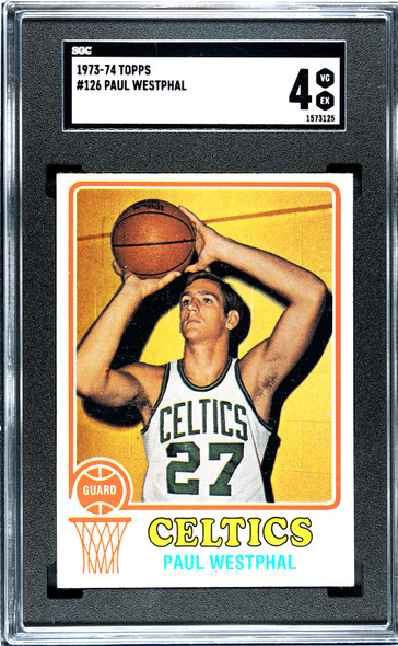 1973-74 Topps Basketball Paul Westphal #126 SGC 4 front of card