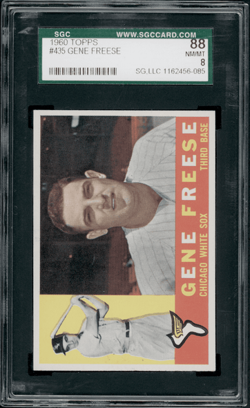 1960 Topps Gene Freese #435 SGC 8 front of card