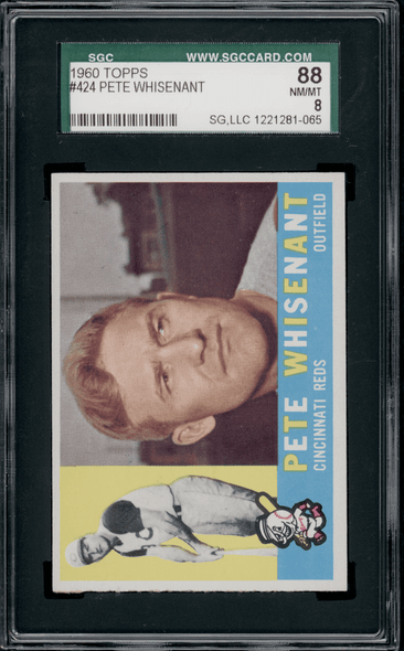 1960 Topps Pete Whisenant front of card