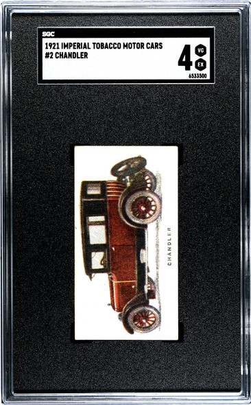1921 Imperial Tobacco Co. Chandler #2 Motor Cars SGC 4 front of card