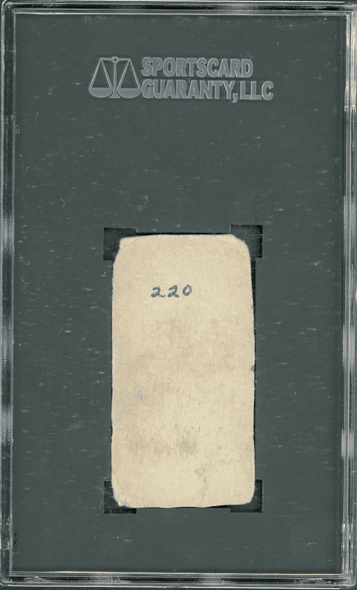 1925-31 W590 Ossie Pictbred Bluege Hand Cut SGC 1 back of card