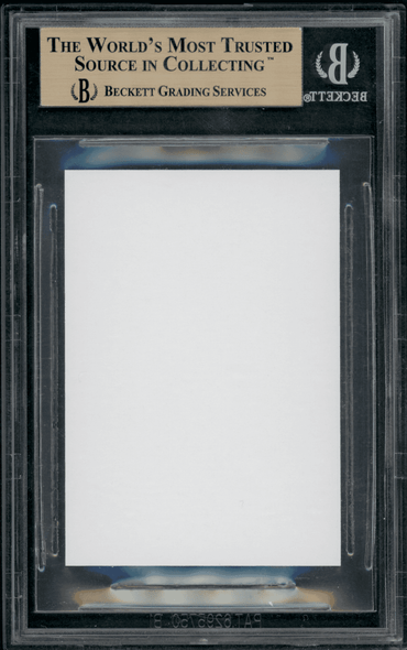 2015 Topps Mini Oakland Athletics Commemorative Blank Back Proof Card 1/1 #33 Topps Vault First Edition BGS Authentic back of card