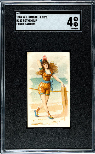 1889 W.S. Kimball & CO's Rotheneuf Fancy Bathers SGC 4 front of card