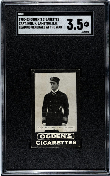 1900-03 Ogden's Cigarettes Capt. Hon. Hedworth Lambton R.N. Leading Generals at the War SGC 3.5 front of card