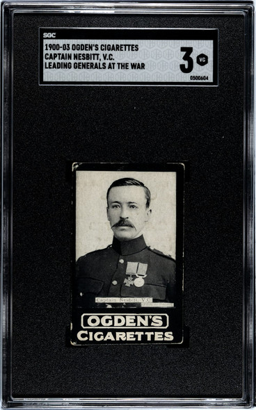 1900-03 Ogden's Cigarettes Captain Nesbitt V.C. Leading Generals at the War SGC 3 front of card
