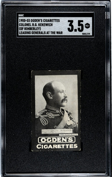 1900-03 Ogden's Cigarettes Colonel R.G. Kekewich of Kimberley Leading Generals at the War SGC 3.5 front of card