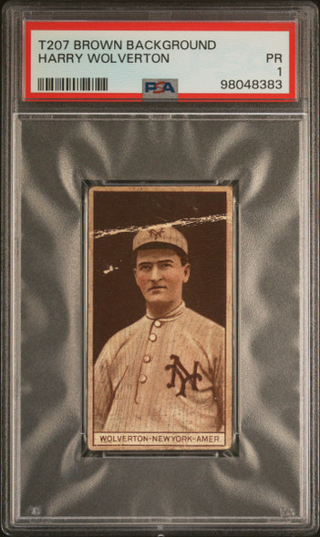 PSA 1 1912 T207 Tex Covington