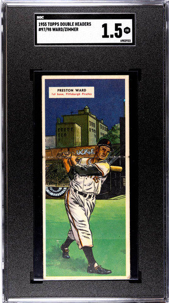 SGC 2 1955 1955 Topps Double Header Ted Kazanski and Gordon Jones