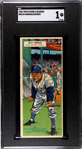 SGC 2 1955 1955 Topps Double Header Ted Kazanski and Gordon Jones