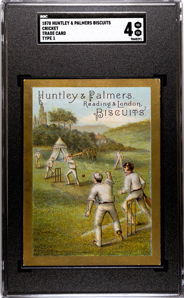 1878 Huntley & Palmers Biscuits Cricket Type 1 Sports SGC 4 front of card